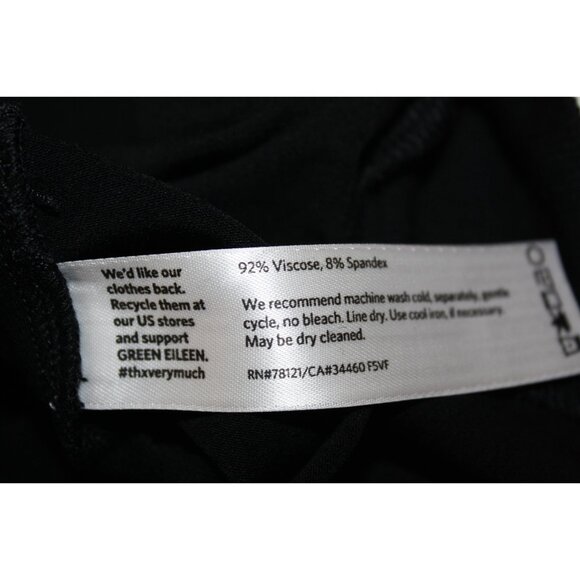 Eileen Fisher NWOT - Bateau Neck Layering Dress in Viscose Jersey, Black, Med - Picture 8 of 10